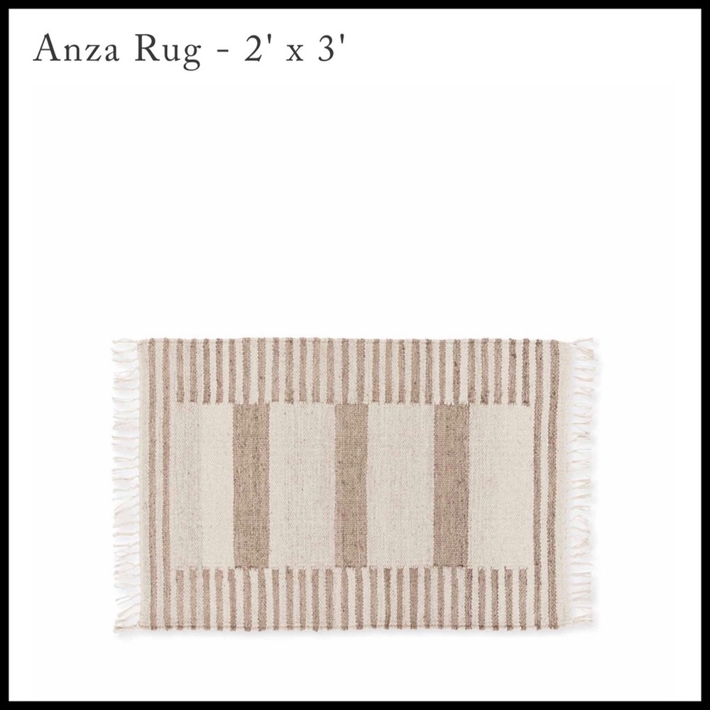 Serena & Lily Flatweave Natural Anza Rug 2’ x 3’. Brand New. - Picture 3 of 6